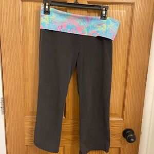 2 pairs of PINK yoga capri pants